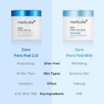 Medicube Zero Pore Pads Mild 2.0 (70 Pads) – Gentle Calming Toner Pads for Exfoliation, Minimizing Pores, and Blackhead Removal with PHA – Ideal for All Skin Types