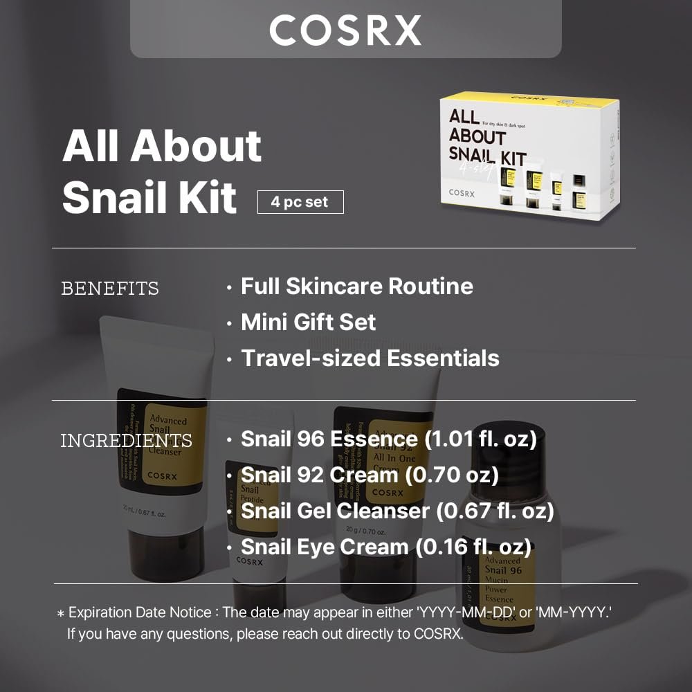 Cosrx - All About Snail Trial Kit - Korean shop
