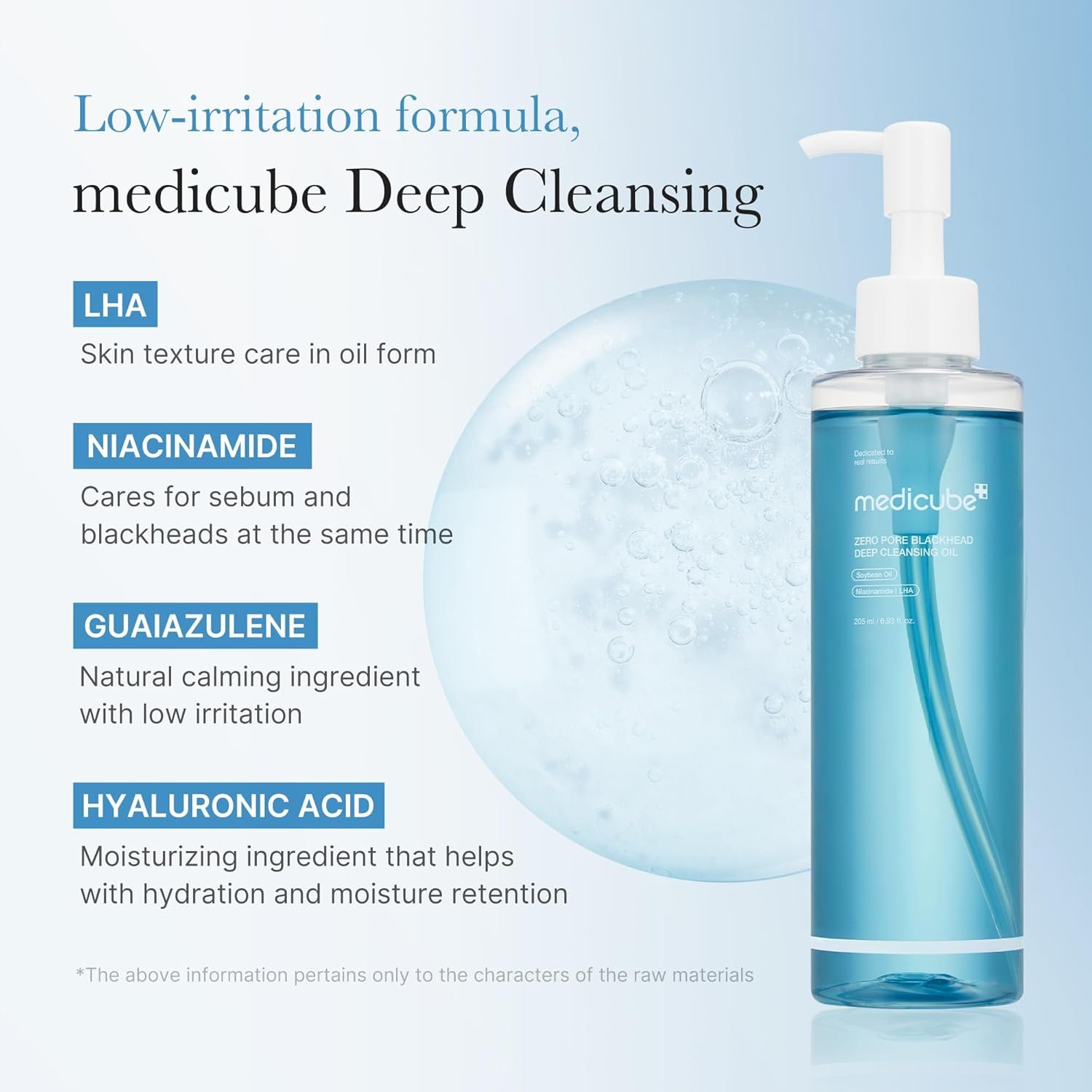 medicube スキンケアデバイス ブラック Medicube Zero Pore Blackhead Deep Cleansing Oil 205ml - Korean shop