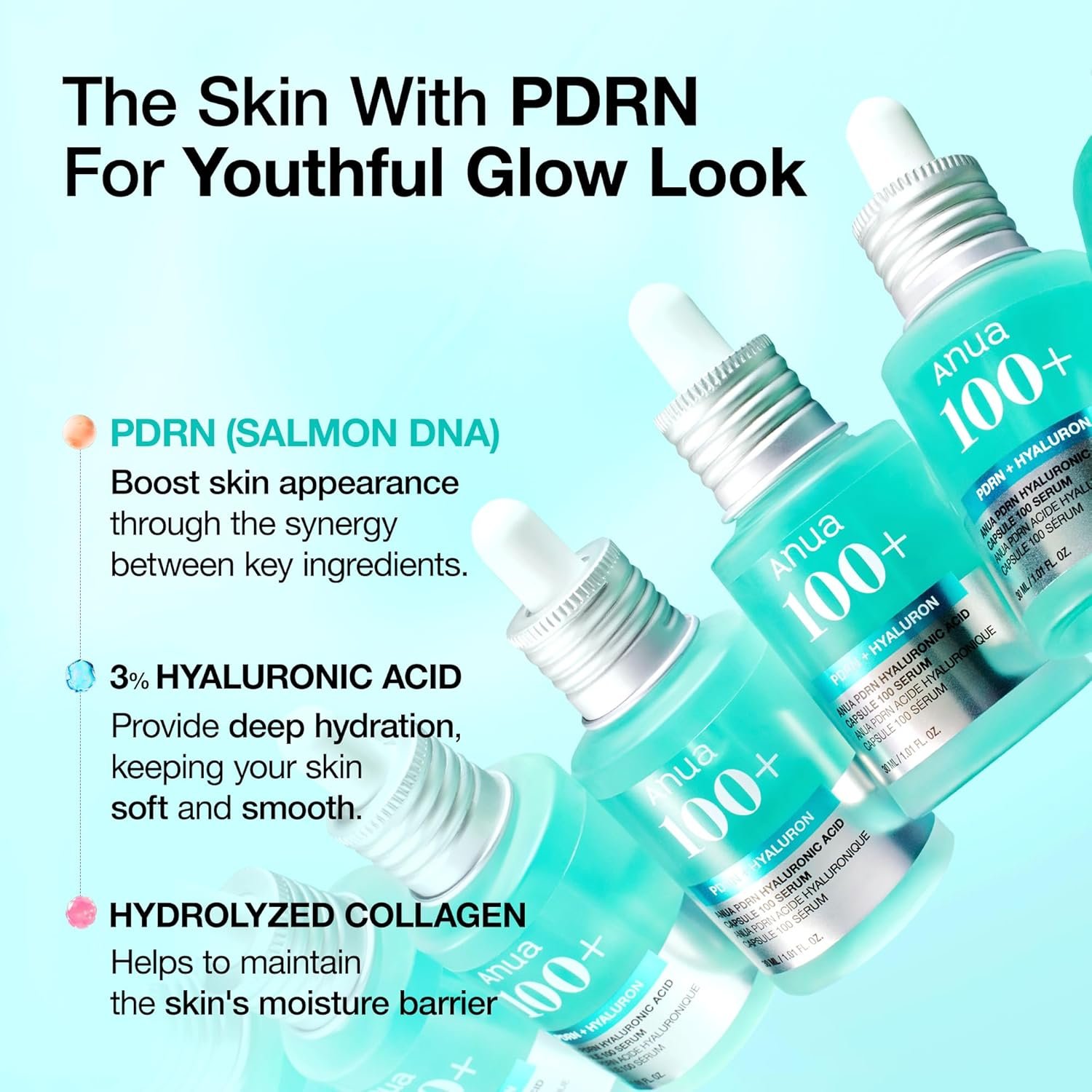 Anua Pdrn Hyaluronic Acid Capsule 100 Serum 30ml - Korean shop