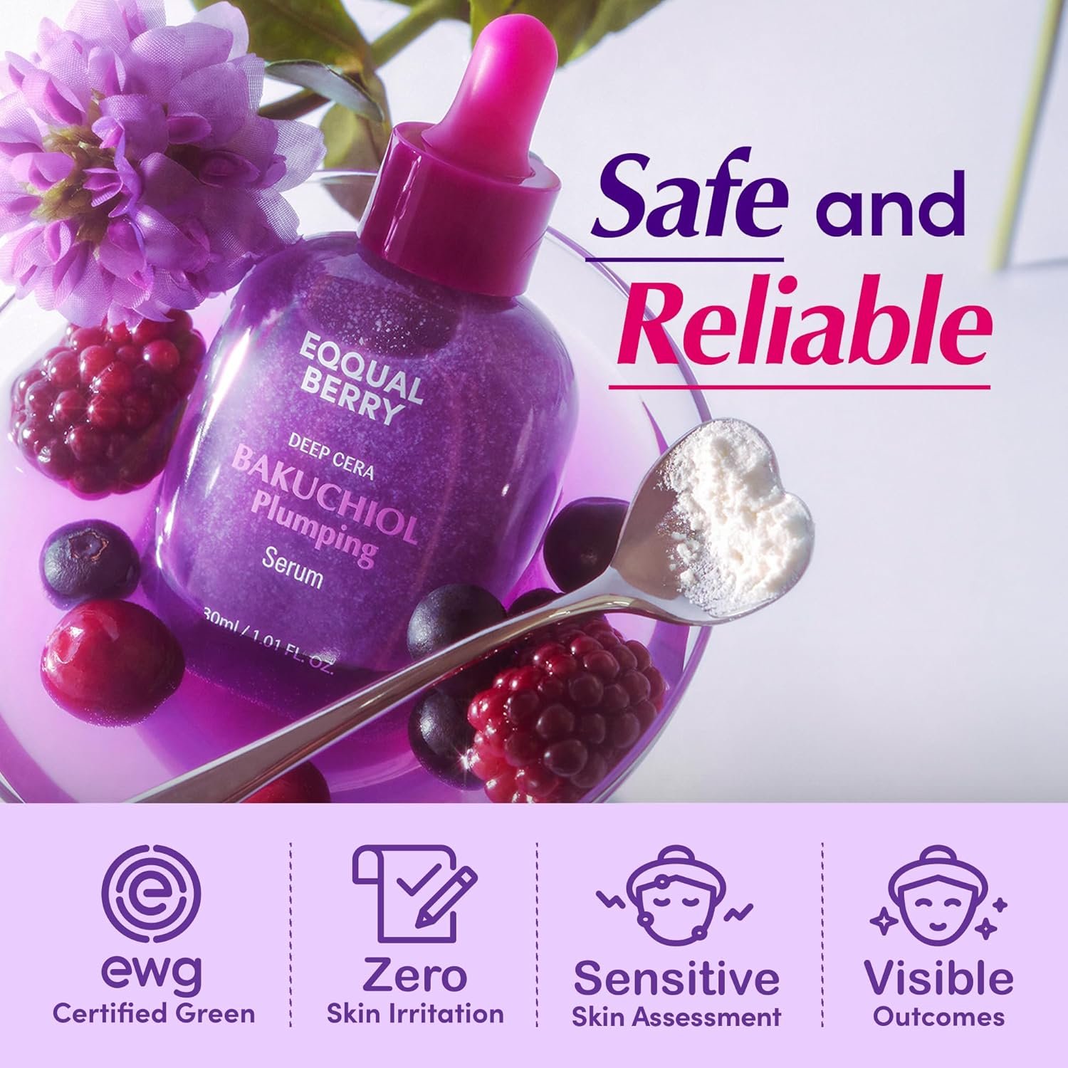 Eqqualberry Bakuchiol Plumping Serum 30ml - Korean shop