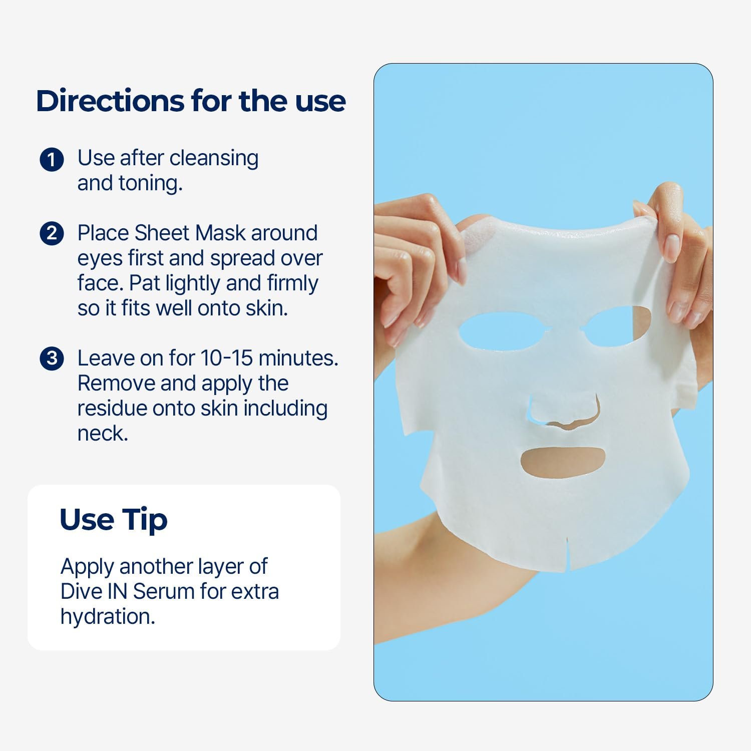 Torriden DIVE-IN Low Molecule Hyaluronic Acid Mask Set 10 pcs - Image 7