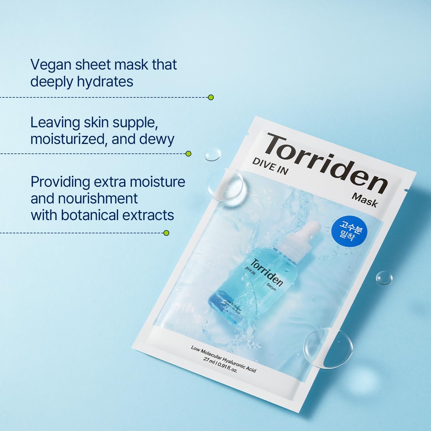 Torriden DIVE-IN Low Molecule Hyaluronic Acid Mask Set 10 pcs - Image 8
