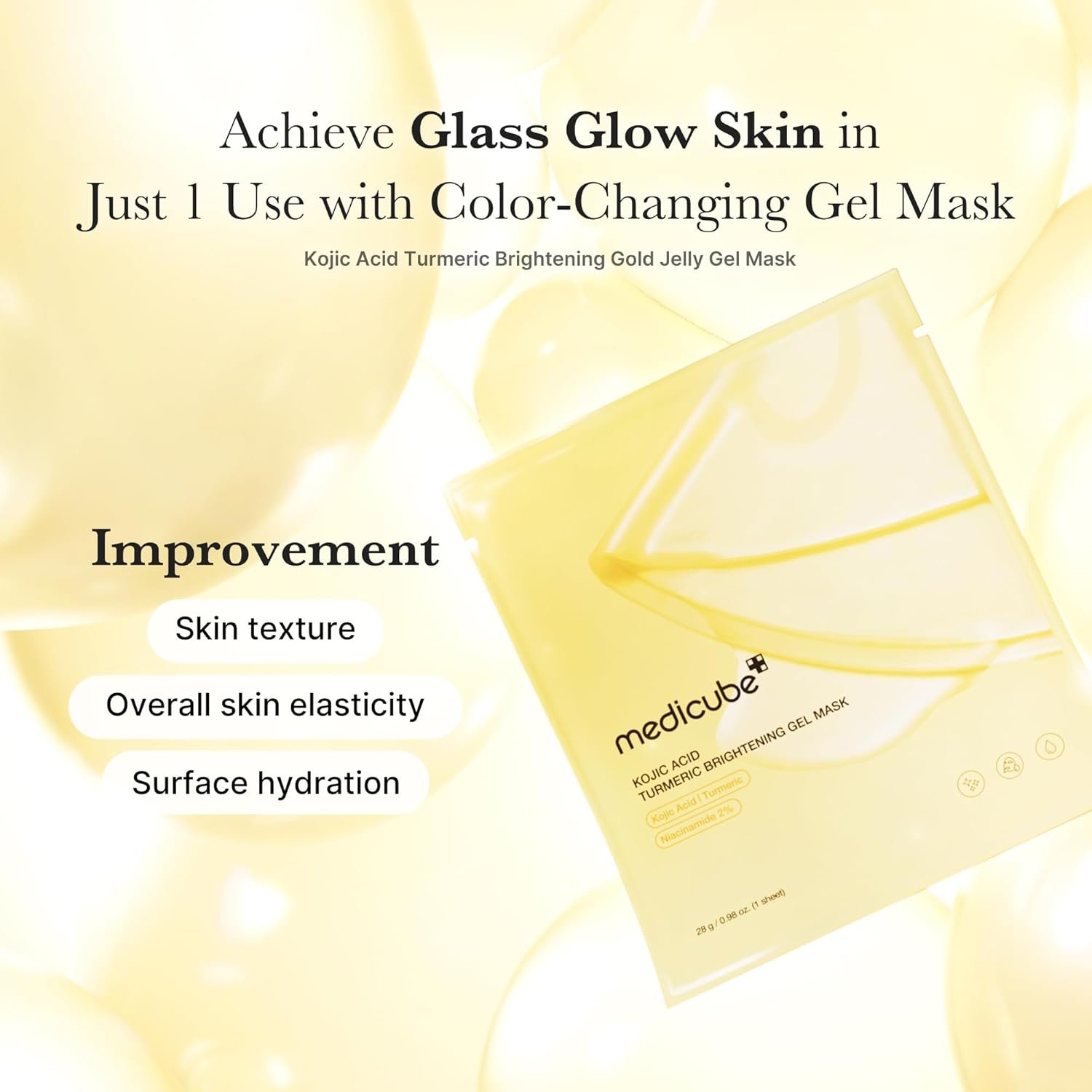 Medicube Kojic Acid Turmeric Brightening Gel Mask 1EA - Korean shop