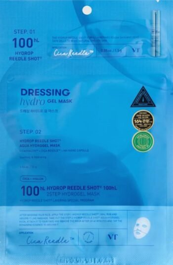 VT COSMETICS HYDROP REEDLE SHOT 100hL 2-STEP HYDROGEL MASK 1pc