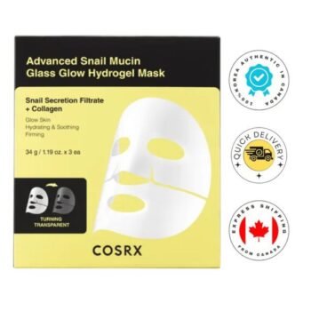 COSRX Advanced Snail Mucin Glass Glow Hydrogel Mask 35g 3 PCS