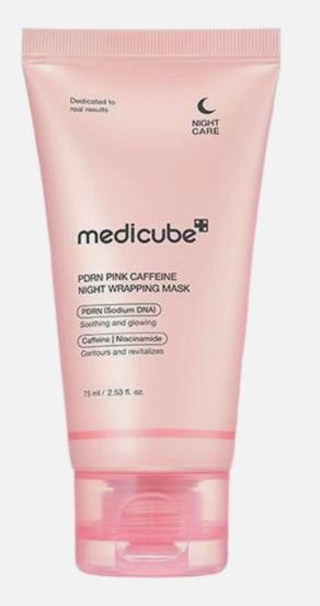 Medicube PDRN PINK CAFFEINE NIGHT WRAPPING MASK 75ML
