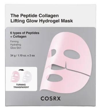 COSRX The Peptide Collagen Lifting Glow Hydrogel Mask 3Pcs