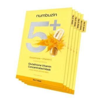 Numbuzin No.5 Glutathione Vitamin Concentrated Mask 5 Pcs