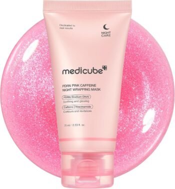 Medicube PDRN PINK CAFFEINE NIGHT WRAPPING MASK 75ML
