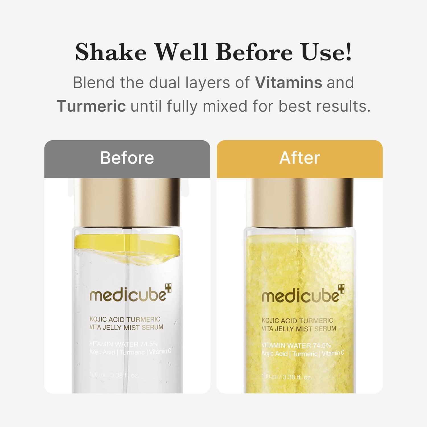 Medicube Kojic Acid Turmeric Vita Jelly Mist Serum 100ml - Korean shop
