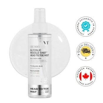 VT COSMETICS GLYCOLIC REEDLE SHOT HEAD TO TOE MIST 120mL