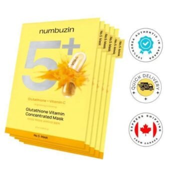 Numbuzin No.5 Glutathione Vitamin Concentrated Mask 5 Pcs