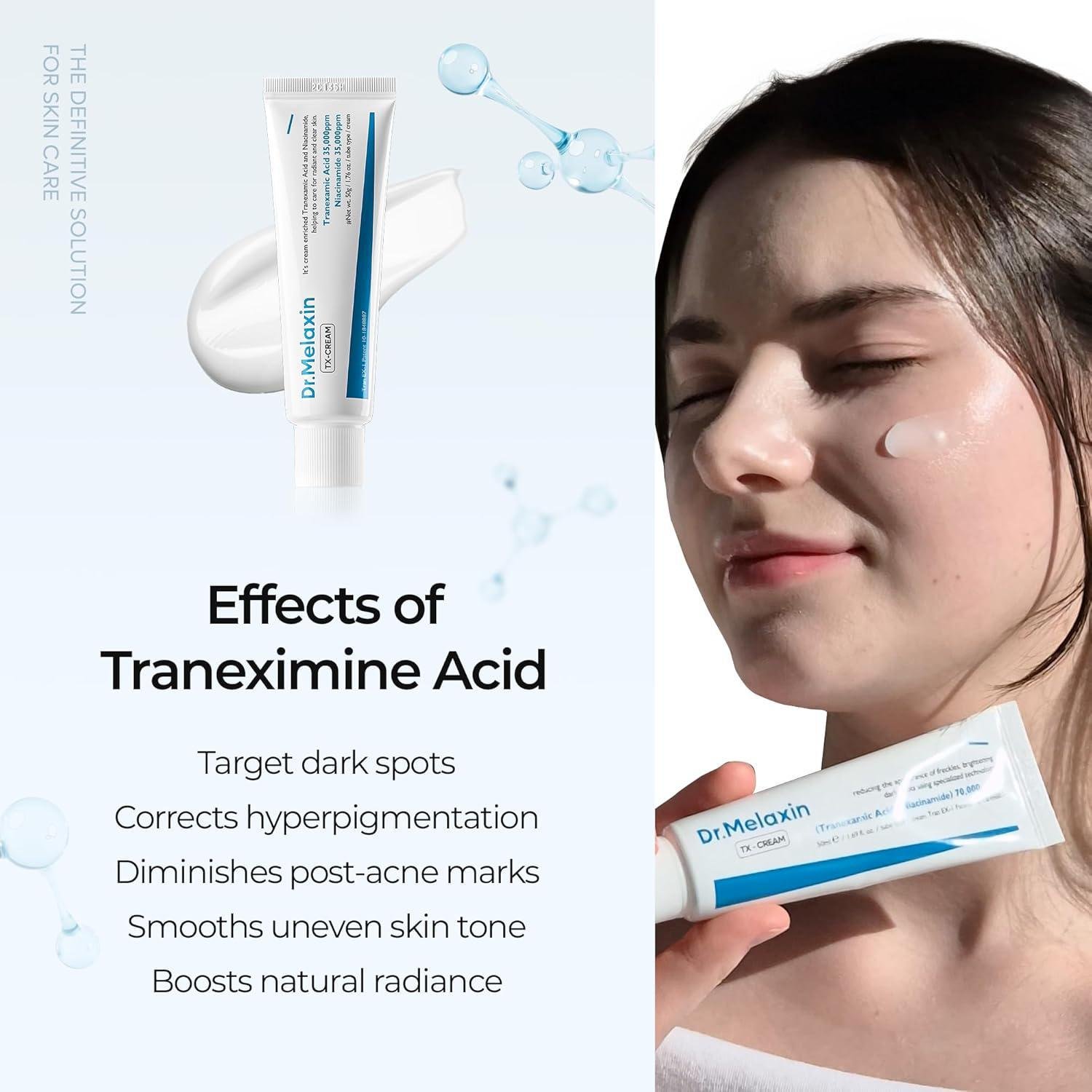 Crème TX 50g - Hydratante, éclaircissante Pour Les Taches Brunes Du Visage - Sans Alcool Ni Parfum
