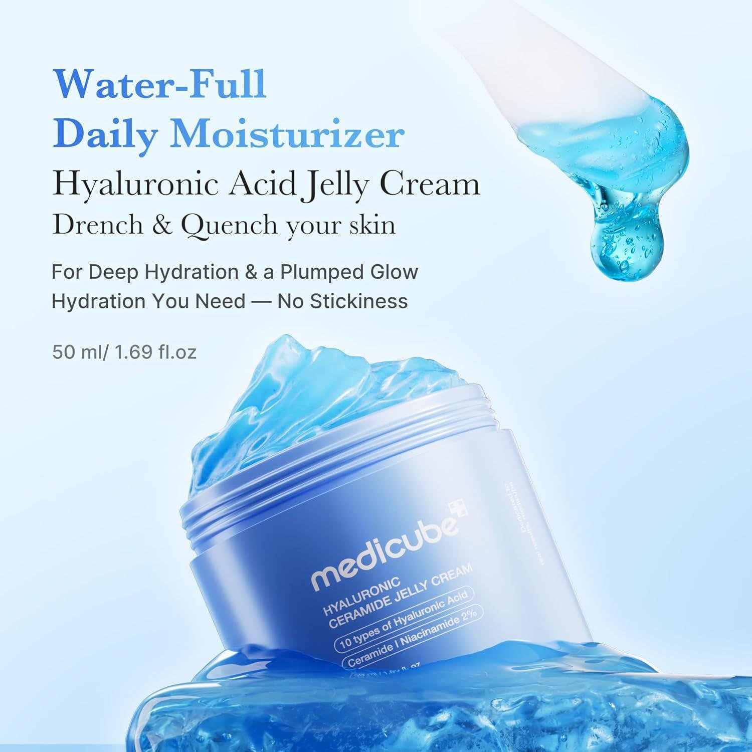 Medicube HYLARUONIC CERAMIDE JELLY CREAM 50ml - Korean shop