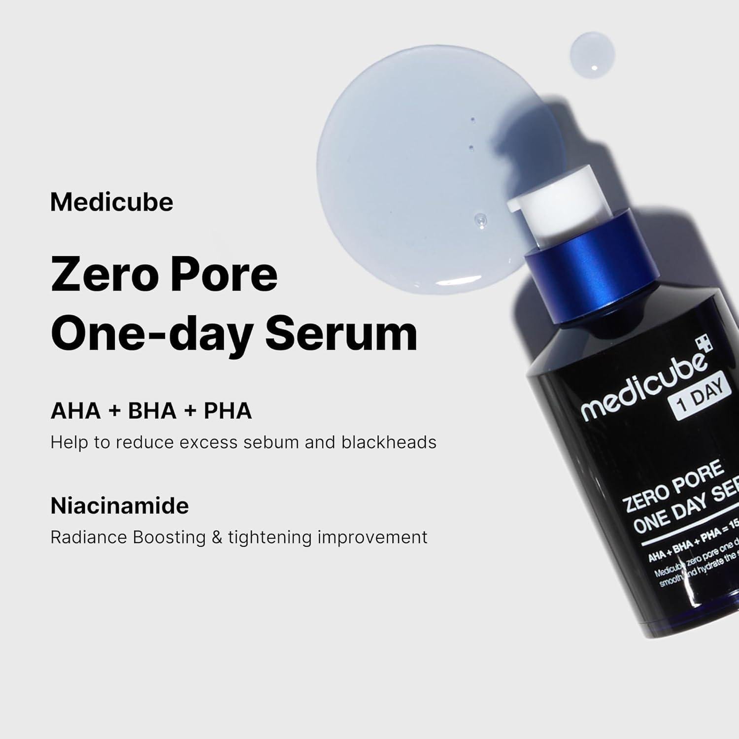 medicube スキンケアデバイス ブラック Medicube Zero Pore One Day Peptide Serum 30ml - Korean shop
