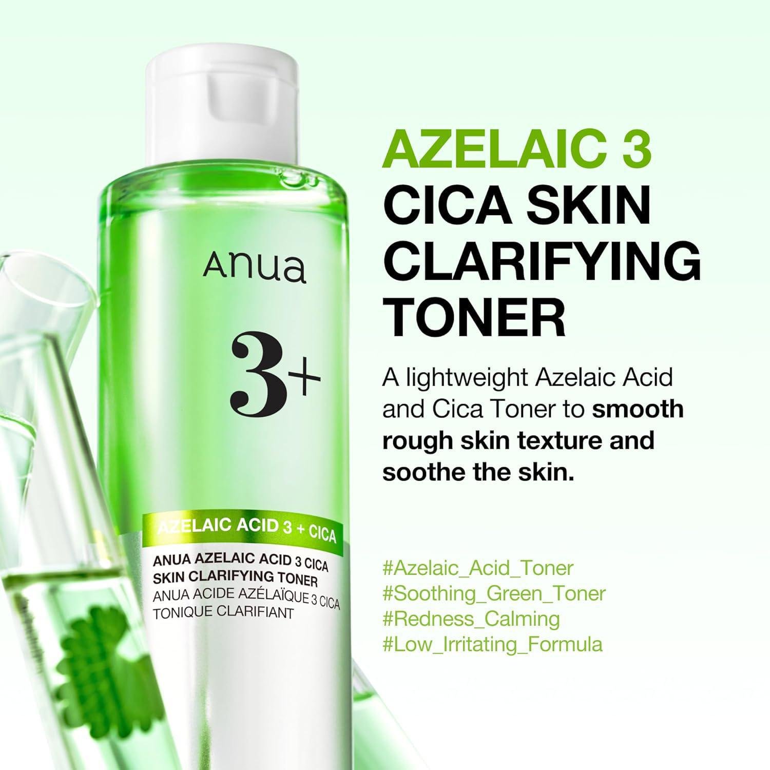 Anua Azelaic Acid 3 Cica Skin Clarifying Toner 250ml - Korean shop