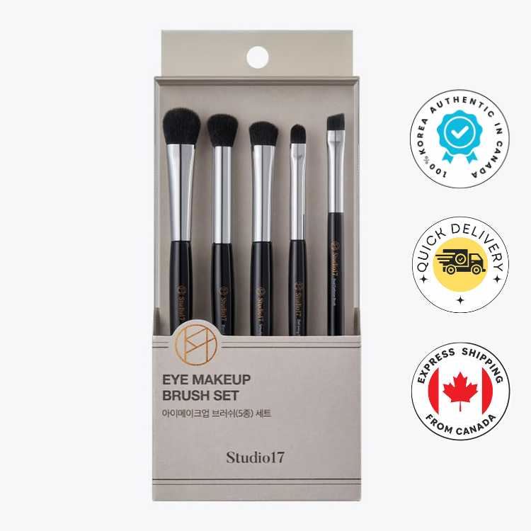 STUDIO 17 Eye makeup brush set 5 Pcs - Korean shop