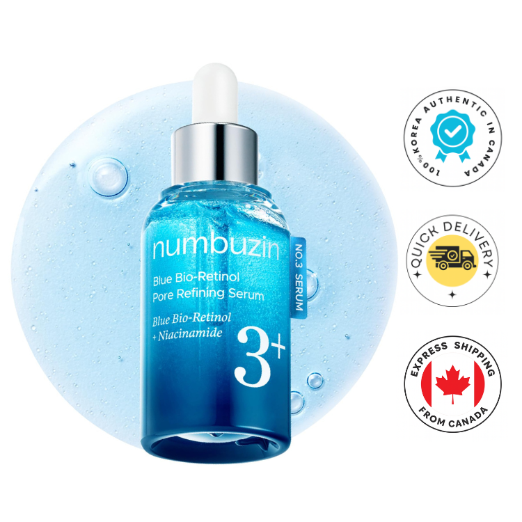 Numbuzin No.3 Blue Bio-Retinol Pore Refining Serum 30ml - Korean shop
