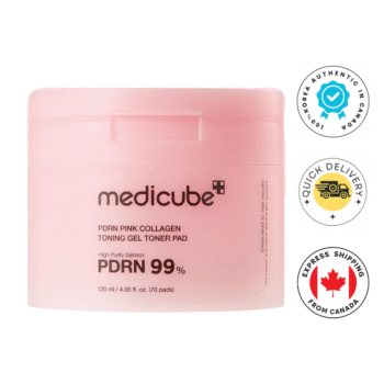 Medicube PDRN PINK COLLAGEN TONING GEL TONER PAD 70PCS