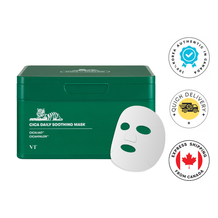 VT COSMETICS Cica Daily Soothing Mask 30Pcs - Korean shop