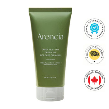 Arencia Green Tea + LHA Deep Pore Rice Cake Cleanser 150ml