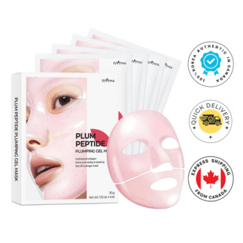 ISNTREE Plum Peptide Plumping Gel Mask 4Pc