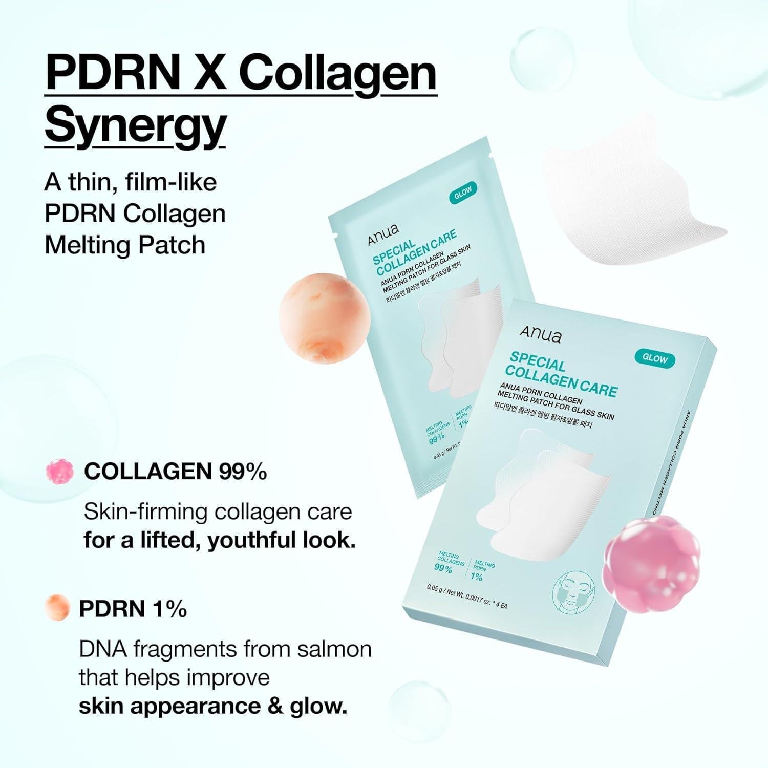 Anua PDRN Collagen Melting Patch For Glass Skin 4 Pairs - Image 8
