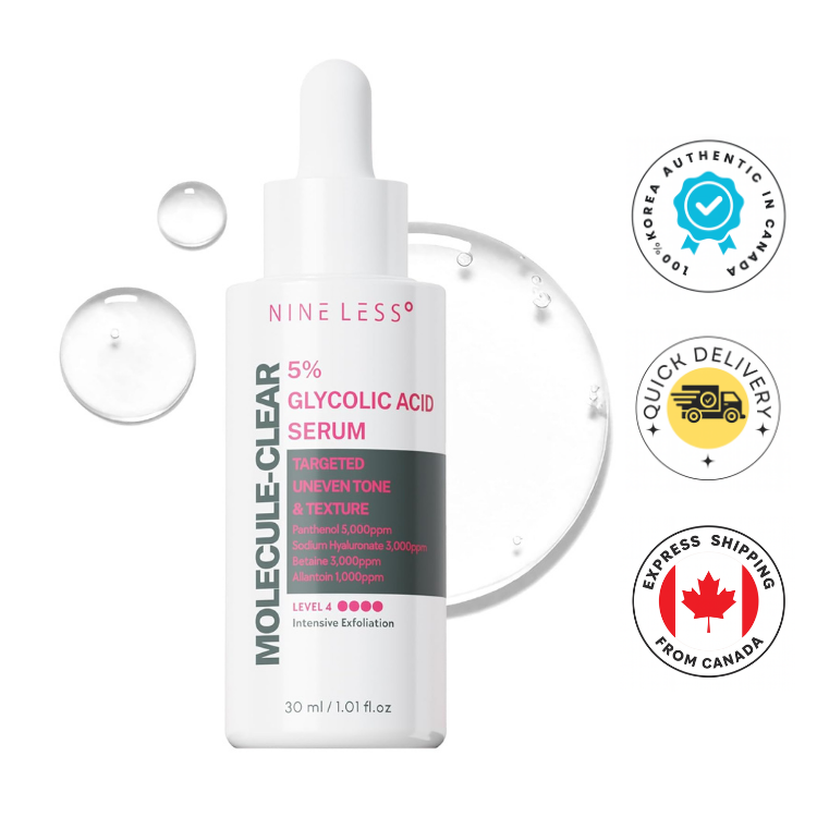 NINELESS Molecule-Clear 5% Glycolic Acid Serum 30ml - Korean shop