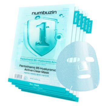 Numbuzin No.1 Pantothenic B5 Hyaluronic Active Clear Mask 5pcs