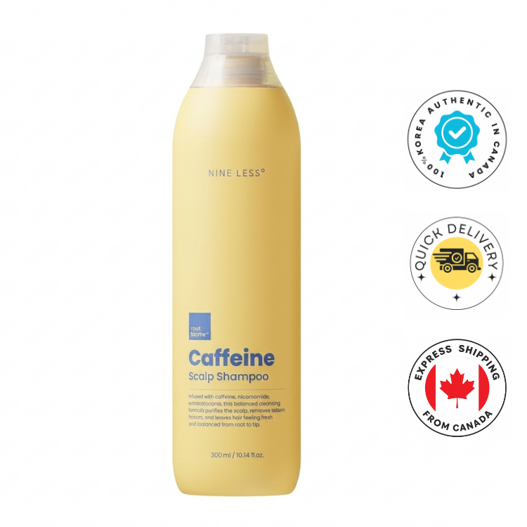 NINE LESS Root-Biome Caffeine Scalp Shampoo 300ml - Korean shop