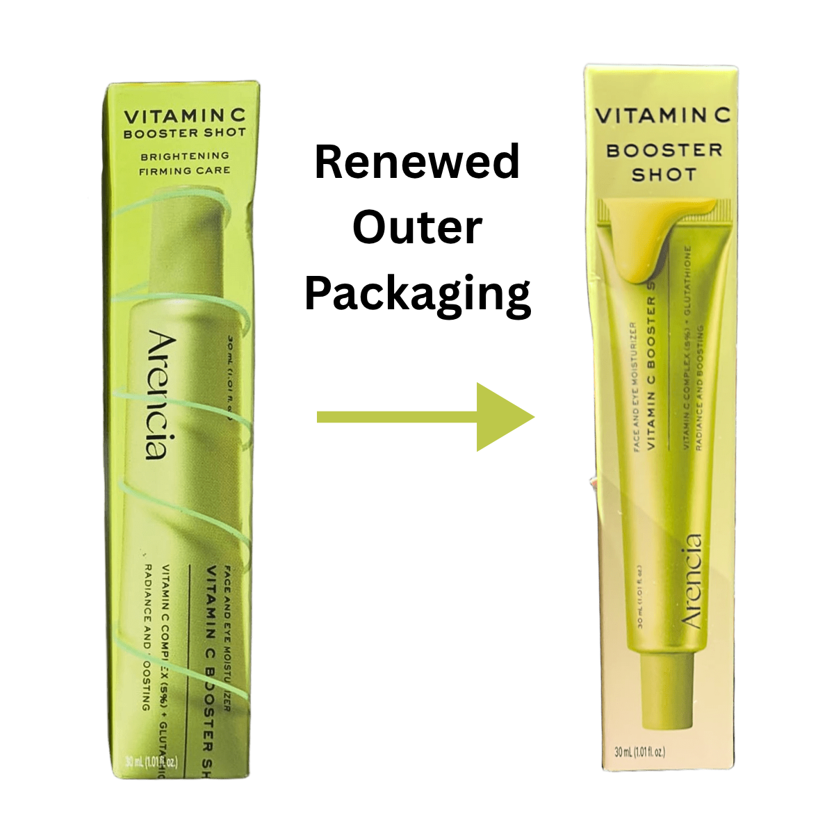 arencia vitamin c booster serum with glutathione Glutathione, Niacinamide Toned Skin Vitamin C Booster Shot Vitamin C Skincare  Arencia