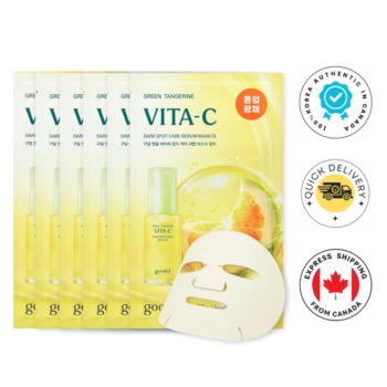 GOODAL Green Tangerine Vita C Dark Spot Care Serum Mask Alpha 6Pcs