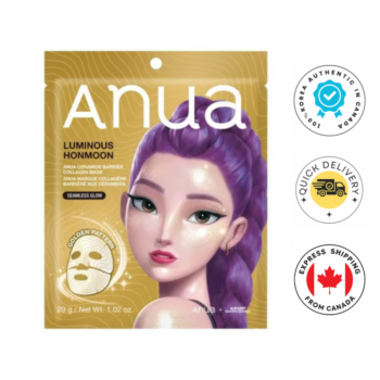 ANUA Kpop Demon Hunters Golden Pattern Ceramide Barrier Collagen Mask 1Pc