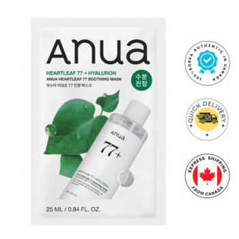 Anua Heartleaf 77+ Hyaluron Soothing Mask 25ml (1Pc )