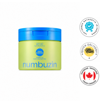 Numbuzin Zero Blemish Azela Cica Balancing Dual Pads 210ml 60Pads
