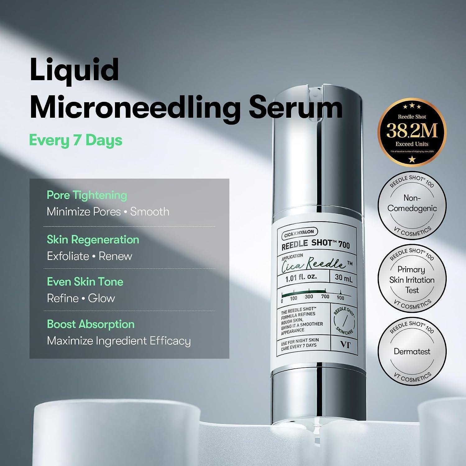 Vt Cosmetics Reedle Shot 700 micro needling Serum 30ml - Korean shop