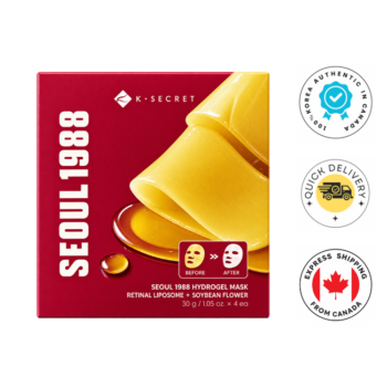 Ksecret Seoul 1988 Hydrogel Mask : Retinal Liposome + Lotus Flower (4Ea)