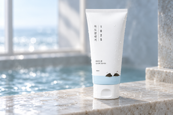ROUND LAB Dokdo Cleanser for oily skin that feels dry in winter