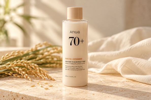 Anua Rice 70 Milky Toner for oily skin that feels dry in winter